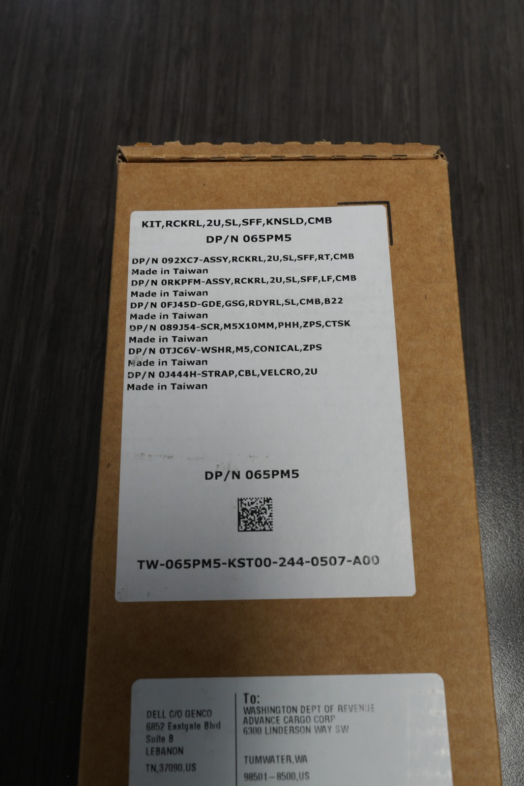 NEW Sealed Dell 065PM5 2U Sliding Ready Rail Kit for PowerEdge R550/R750xs