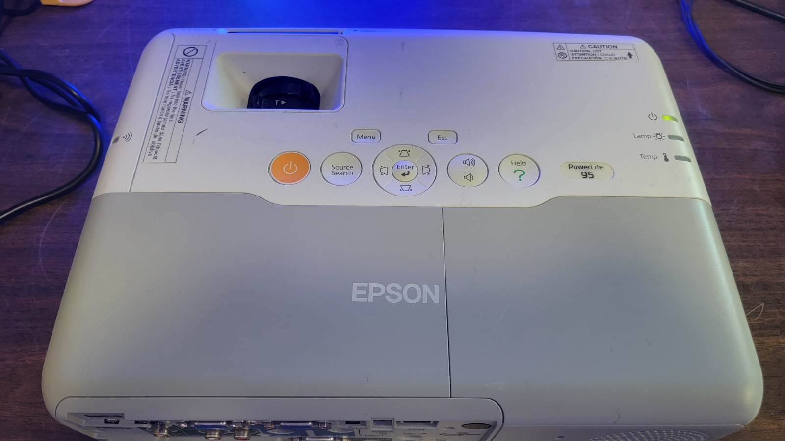 Epson PowerLite 95 LCD Projector H383A  291 Lamp Hours