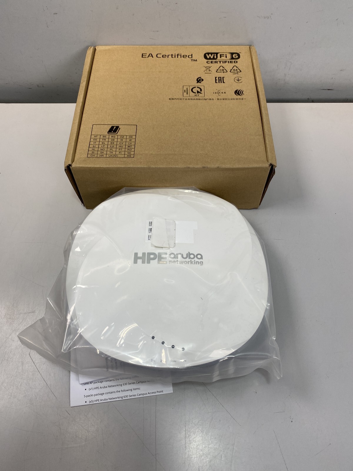 HP - HPE Aruba Networking 635 Access Points - R7J28A - APIN635 - White