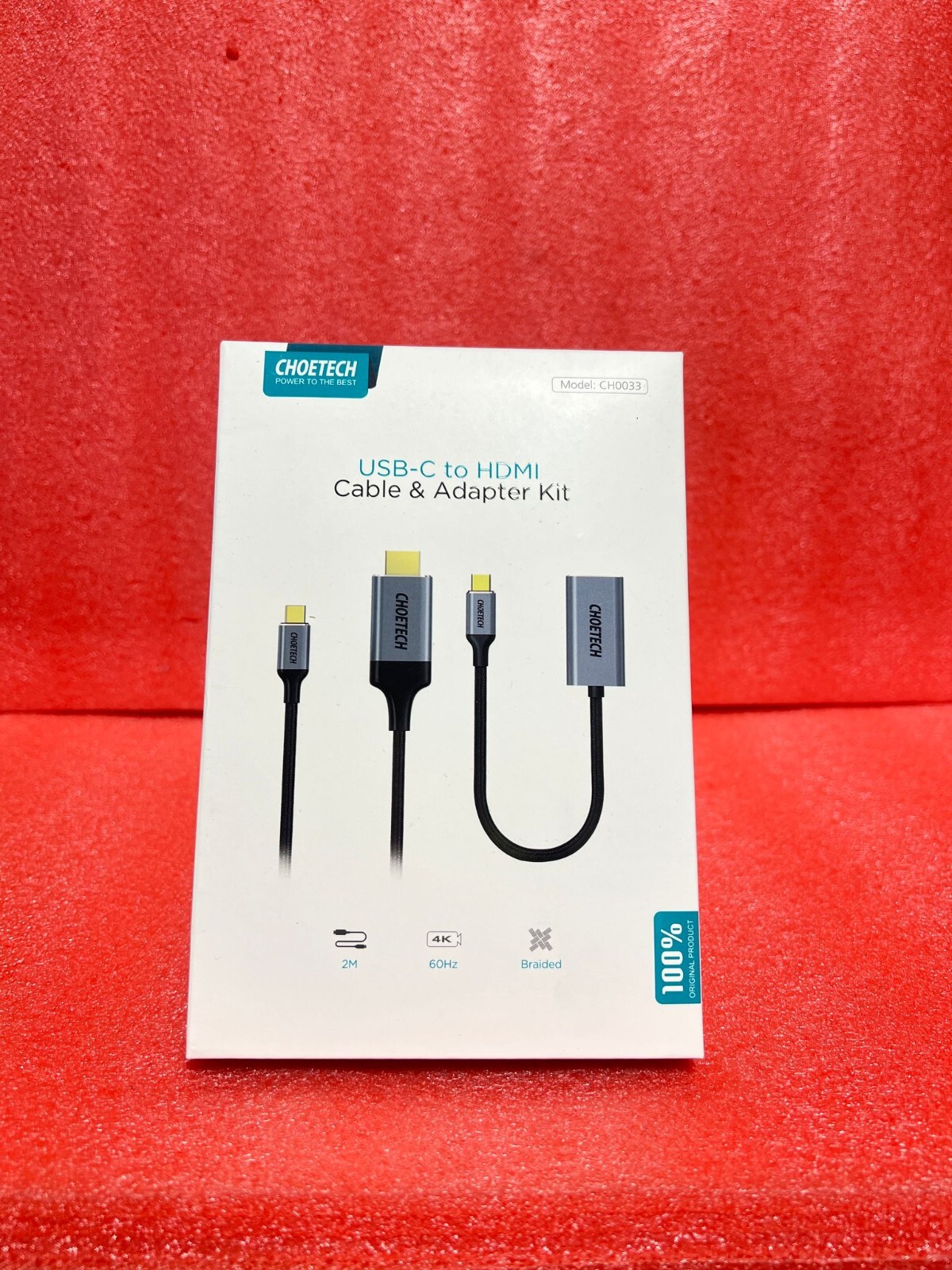 Choetech USB-C to HDMI Cable 1.8m 4K60Hz &Adapter kit