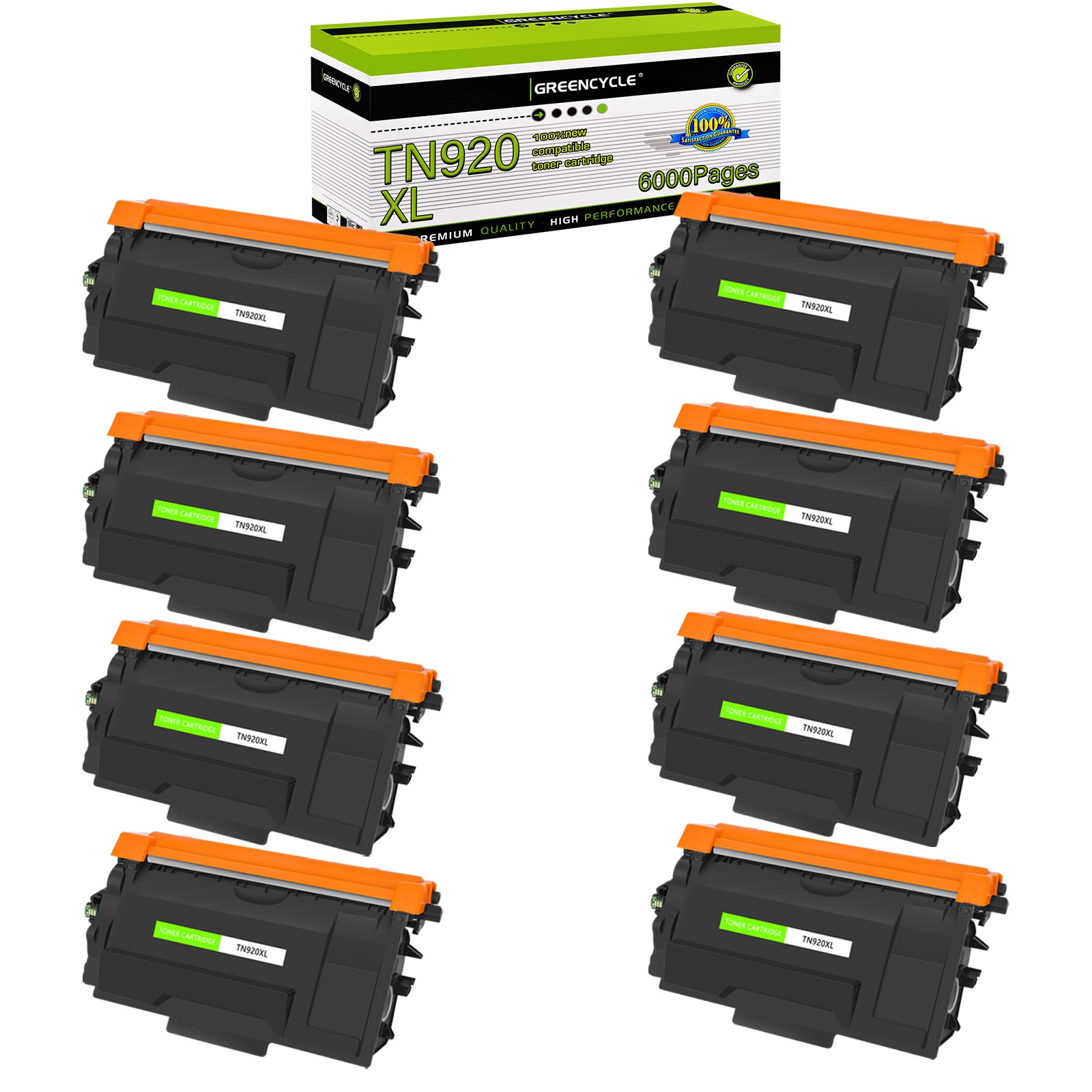 8PK TN920 TN920XL Toner Cartridge for Brother DCP-L5510DN HL-EX415DW MFC-EX915DW