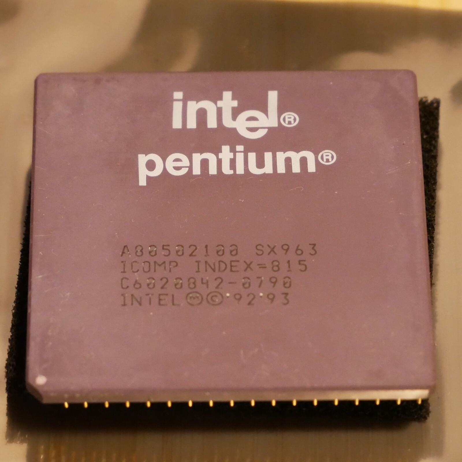 Intel Pentium 100MHz A80502100 SX963 CPU Processor Tested & Working 06