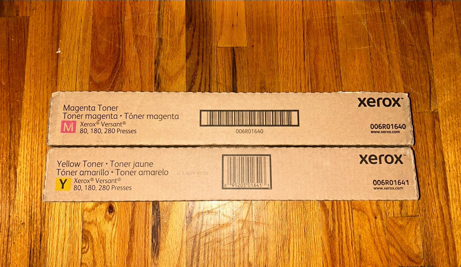 Xerox Genuine/Original Magenta Yellow Laser Toner 006R01640 006R01641
