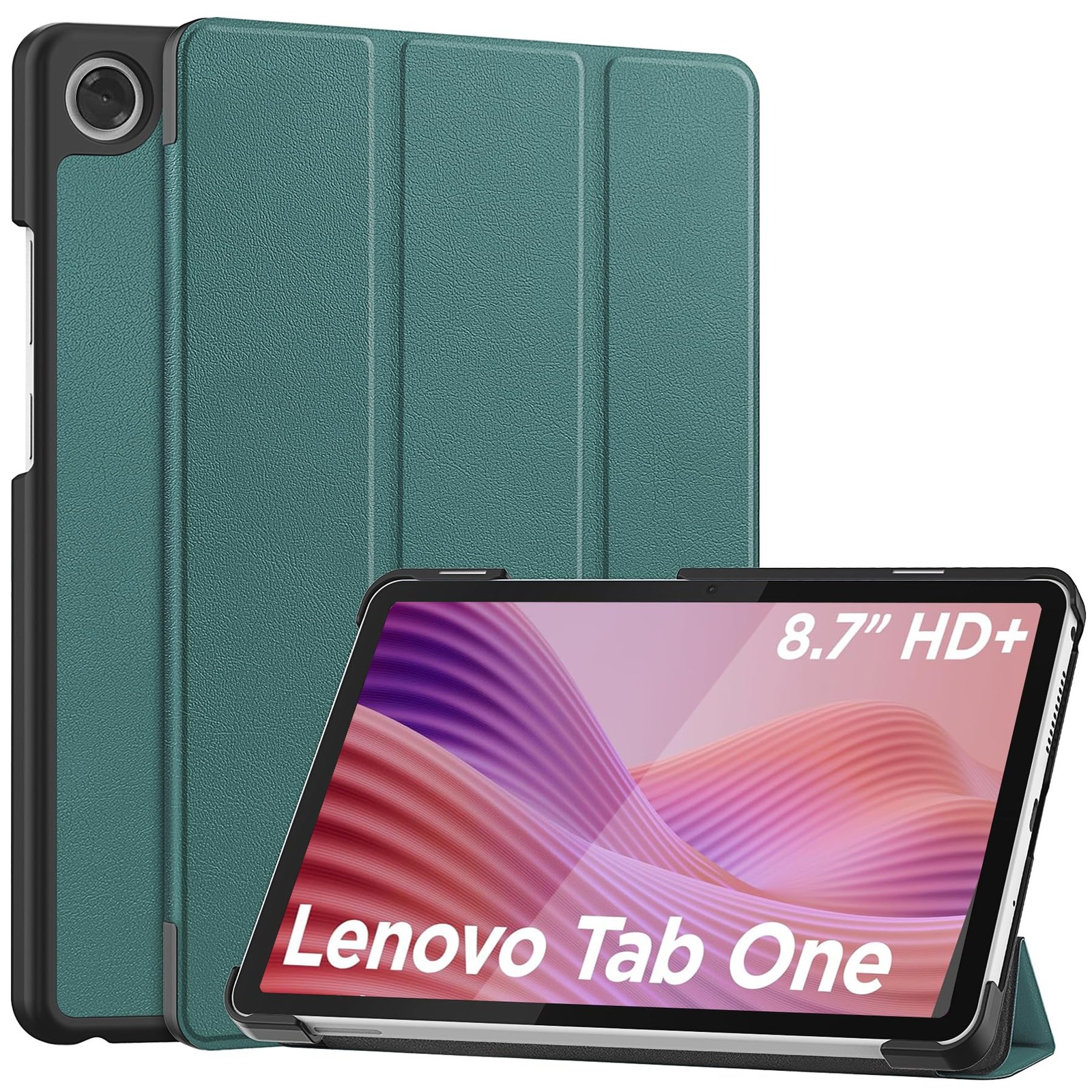YRH for Lenovo Tab One 8.7 Case 2025, with P11 Gen 2 (11.5''), Dark Green 