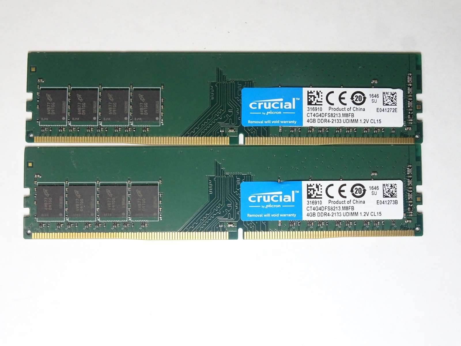 Crucial 8GB (2x4GB) DDR4-2133 PC4-17000 288-Pin UDIMM Desktop RAM