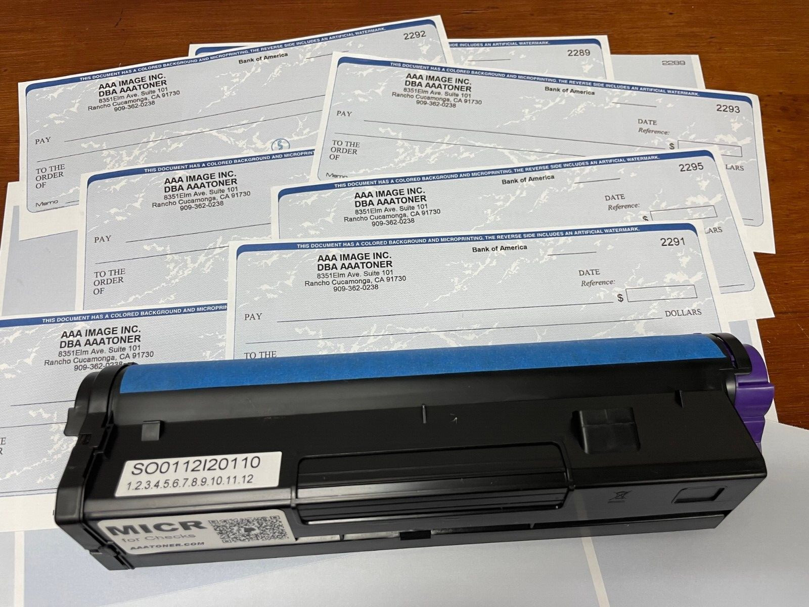 MICR Check Toner Cartridge for OKI B4550, B4600 (Big one 43502001) - ONLY 