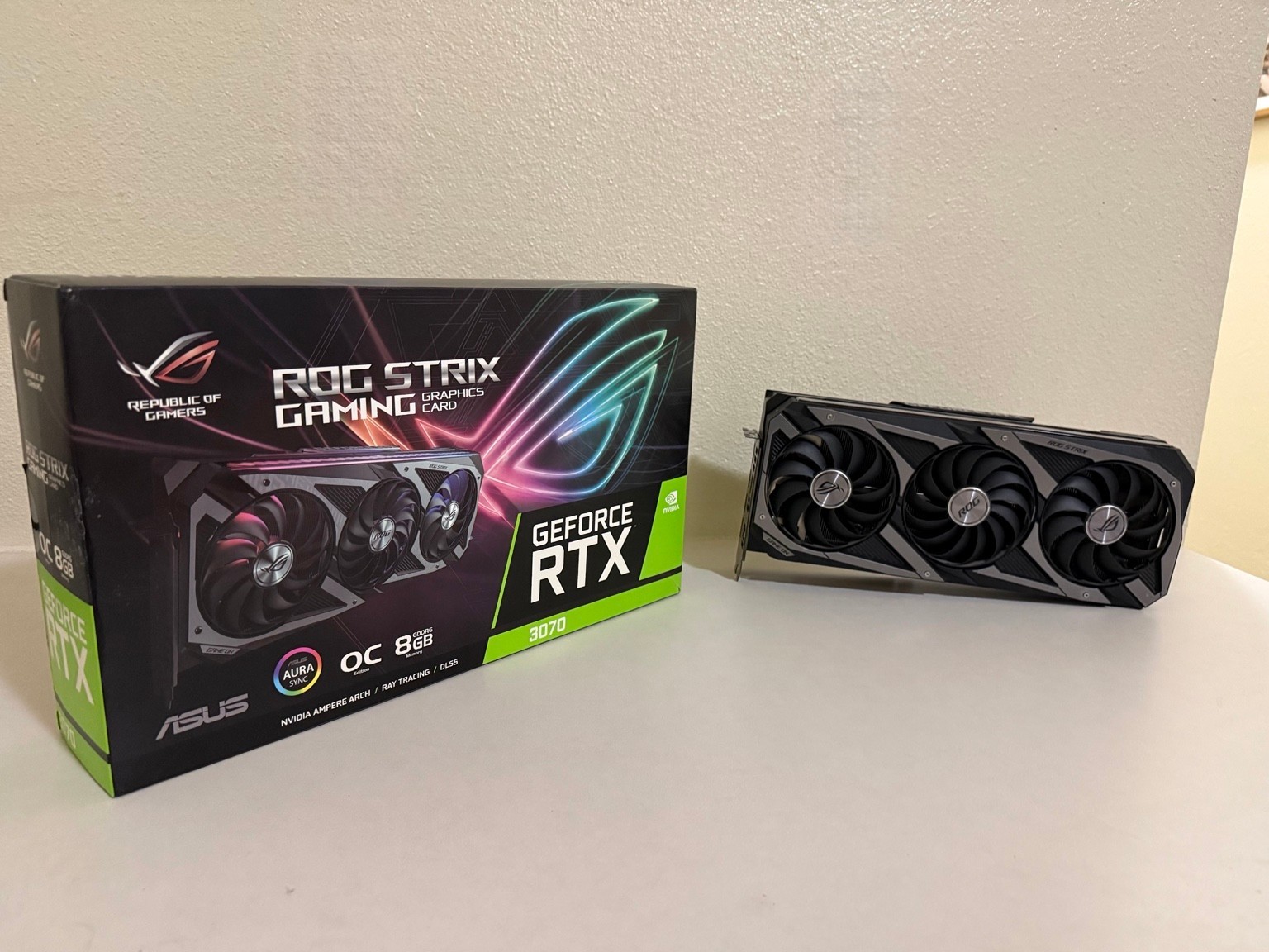 ASUS ROG STRIX GeForce RTX 3070 OC 8GB GDDR6 Graphics Card w/ Box ~ FAST SHIP~