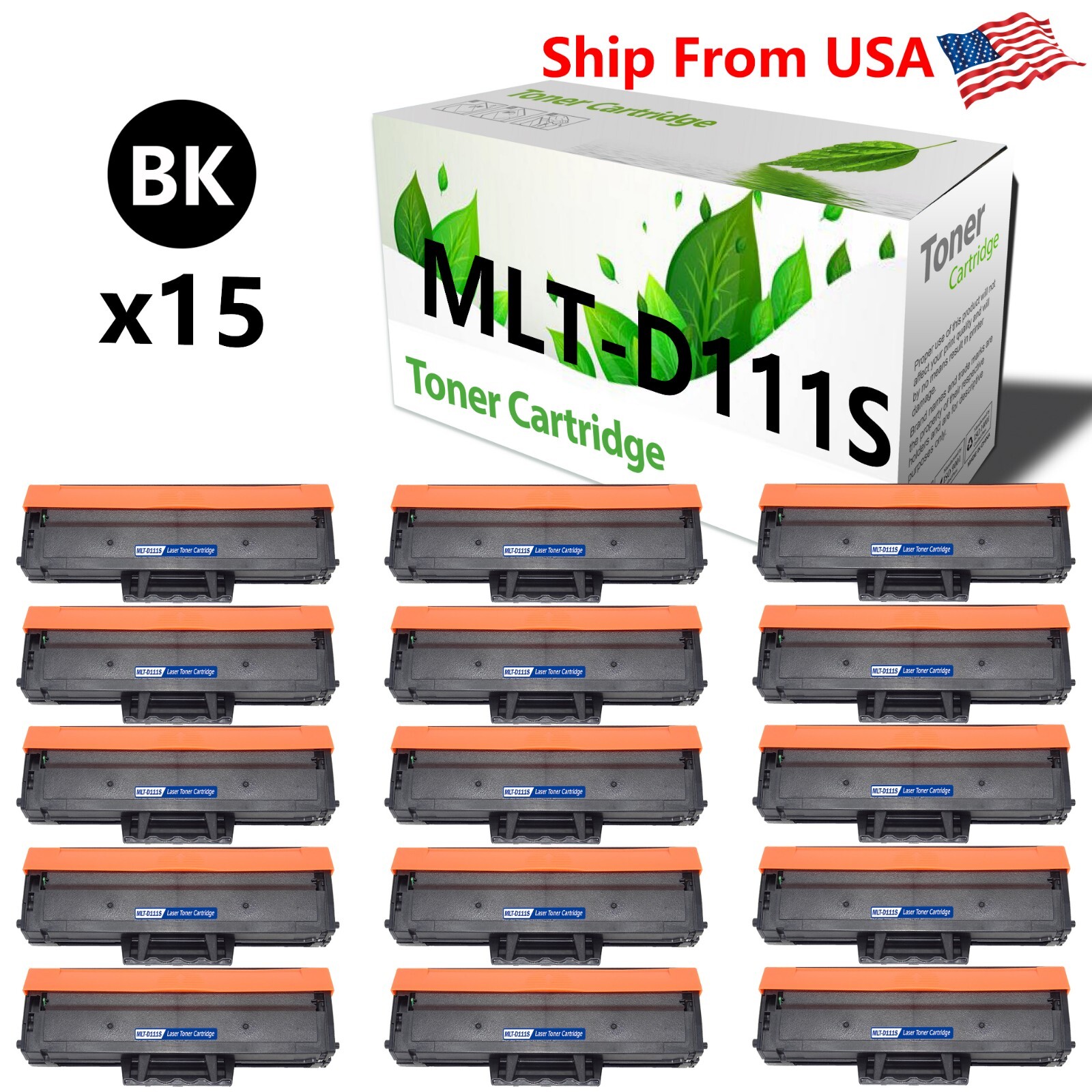 15PK 111S MLTD-111S Toner Cartridges Work With M2020 M2070 M2070F Printer