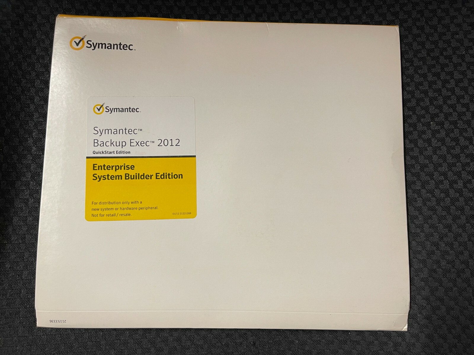 Symantec Backup Exec 2012 QuickStart Edition (21228714)