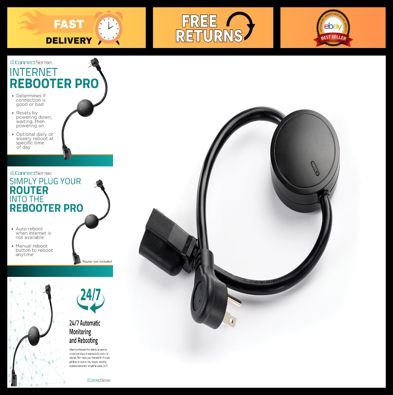 Smart Automatic Router Modem Rebooter | Internet Monitor, Power Cycle Scheduler,