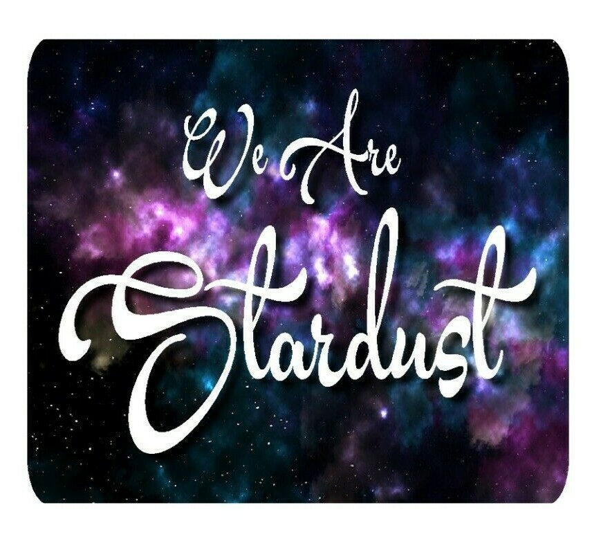 Personalized Galaxy Purple Teal Mouse Pad Neoprene Custom Monogrammed Mousepad