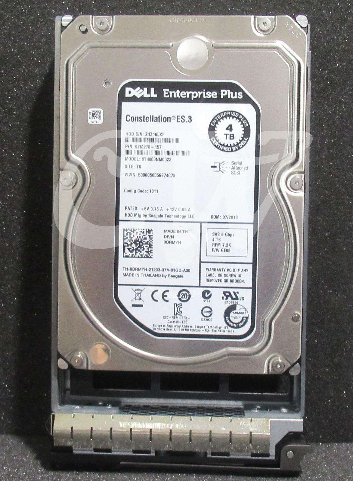 DRMYH ST4000NM0023 Dell ENTERPRISE 4TB 7.2K 6Gb 128MB 3.5"SAS HDD M915 R310 T420