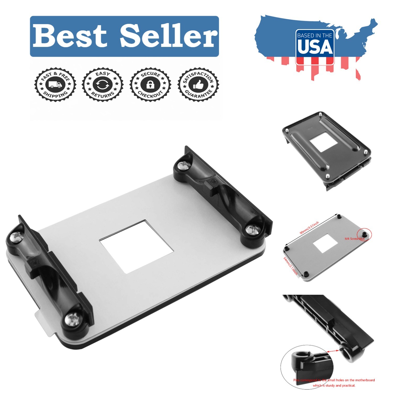 Performance-Driven AM4 Cooling Bracket - Efficient Heat Dissipation Solution