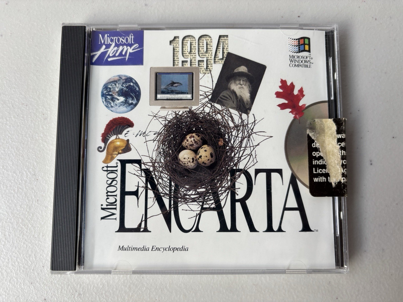 Microsoft Encarta 1994 PC Windows - Near Mint Disc