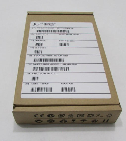 New Open Box Juniper 4X10GBASE-LR QSFPP-4X10GE-LR 740-057315 SMF Transceiver
