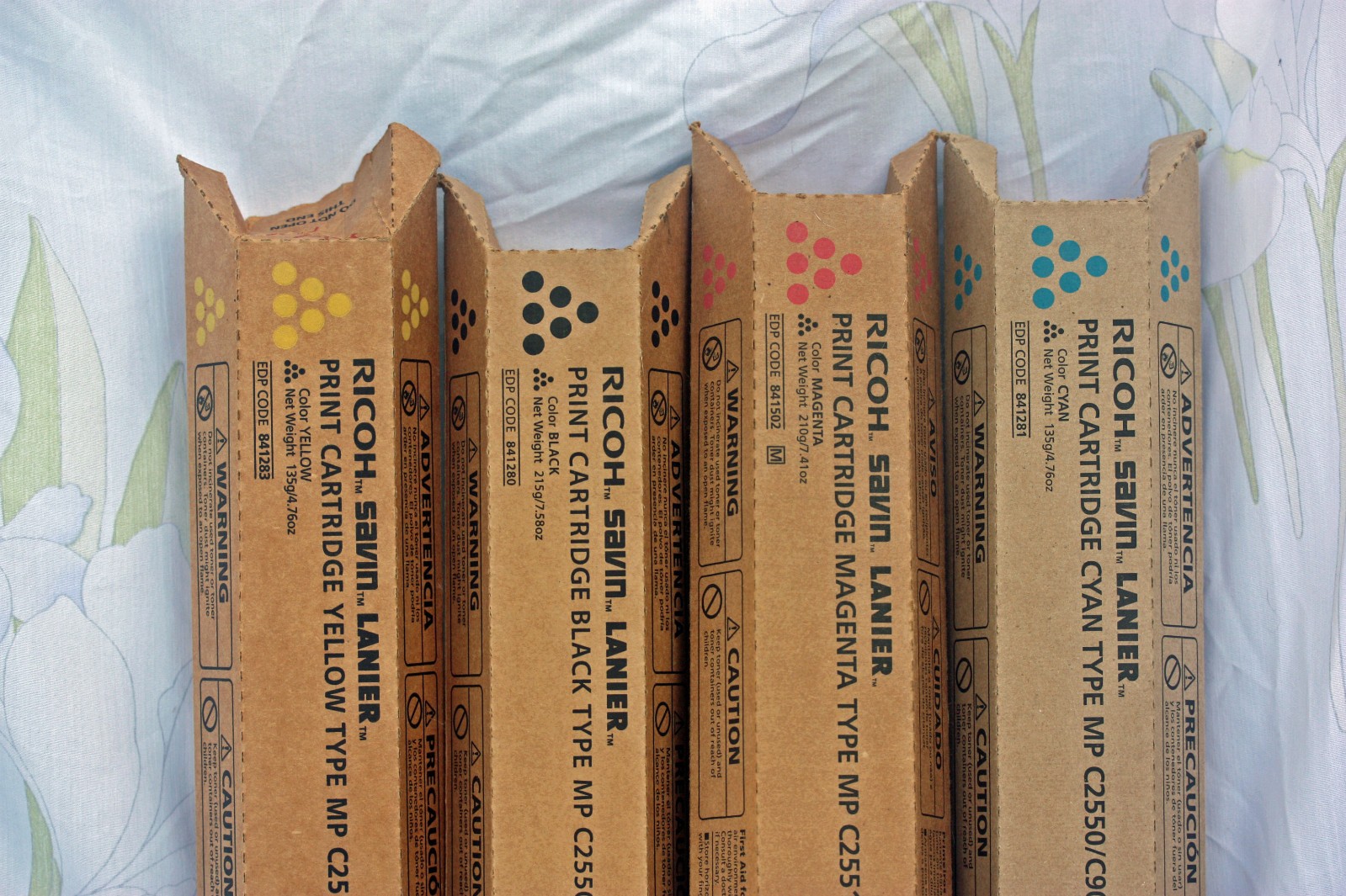 Genuine Ricoh Print Cartridge Set  C2550 C9025 LD525C Savin Lanier