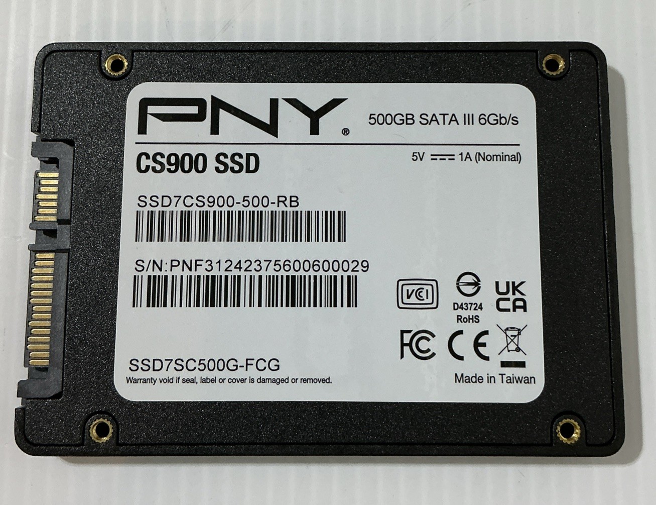 PNY 500GB |SSD7CS900-500-RB|  Internal 2.5 Inch Solid State Drive