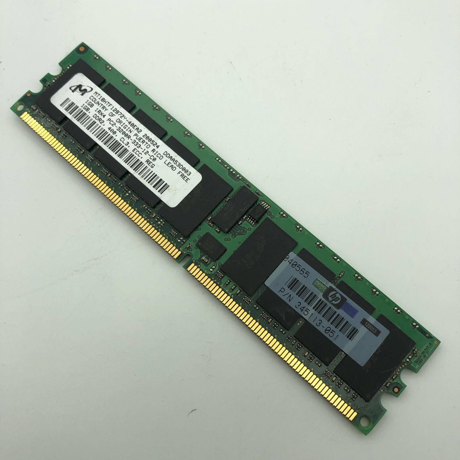 1GB PC2 Kingston Samsung Micron 3200 DDR2 400 ECC REG SERVER MEMORY CL3 1Rx4 PC2