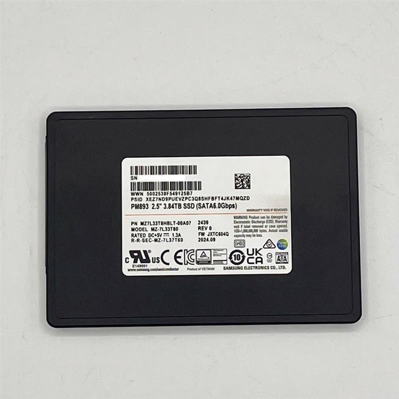 Samsung PM893 3.84TB Internal 6Gb/s SATA 2.5'' SSD - MZ7L33T8HBLT-00A07