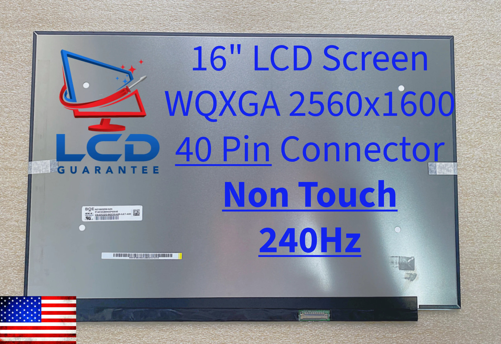 Dell Alienware x16 R2 16" WQXGA 240Hz Non Touch Laptop LCD Screen