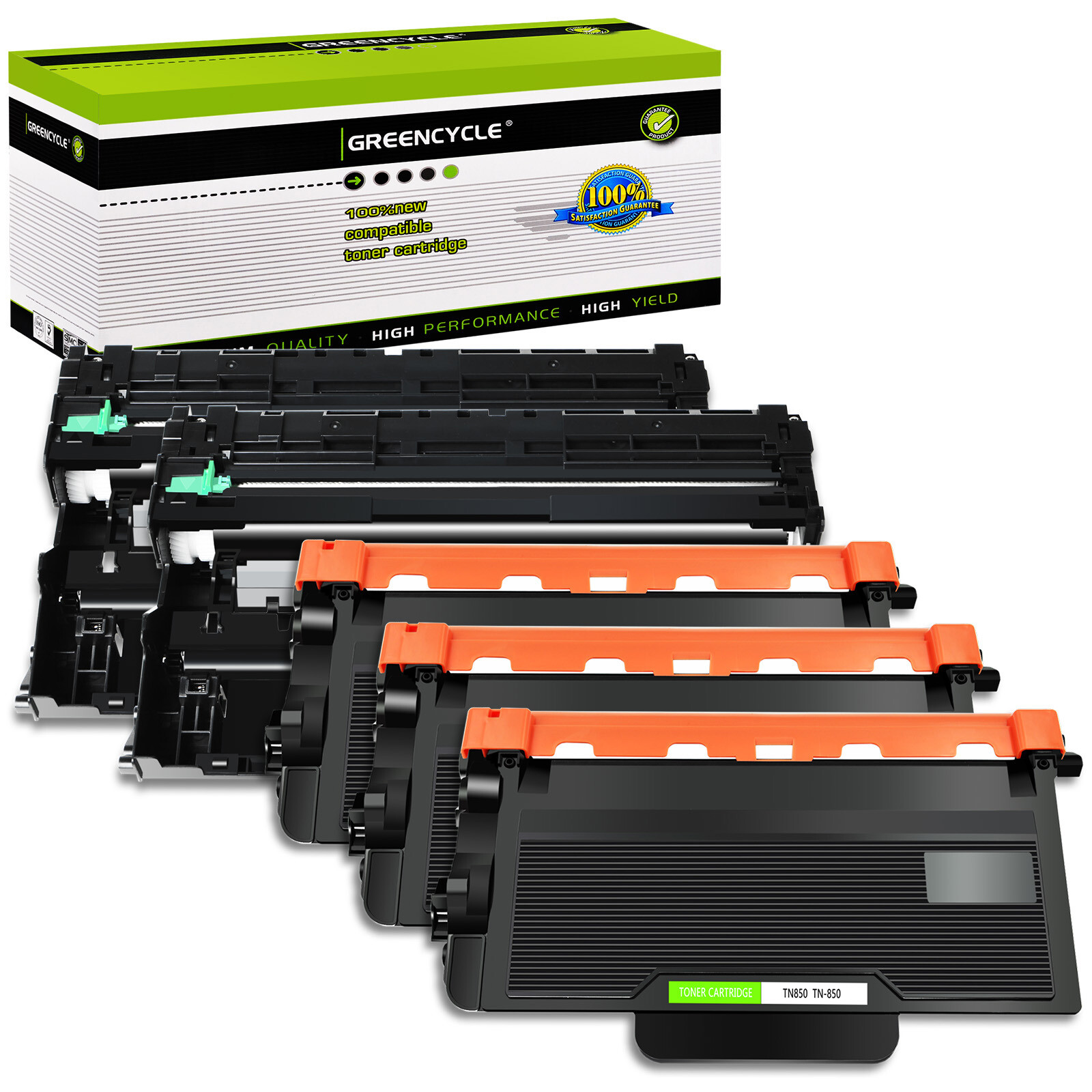 3PK TN850 Toner & 2PK DR820 Drum unit For Brother DCP-L5500DN DCP-L5600DN L5650D