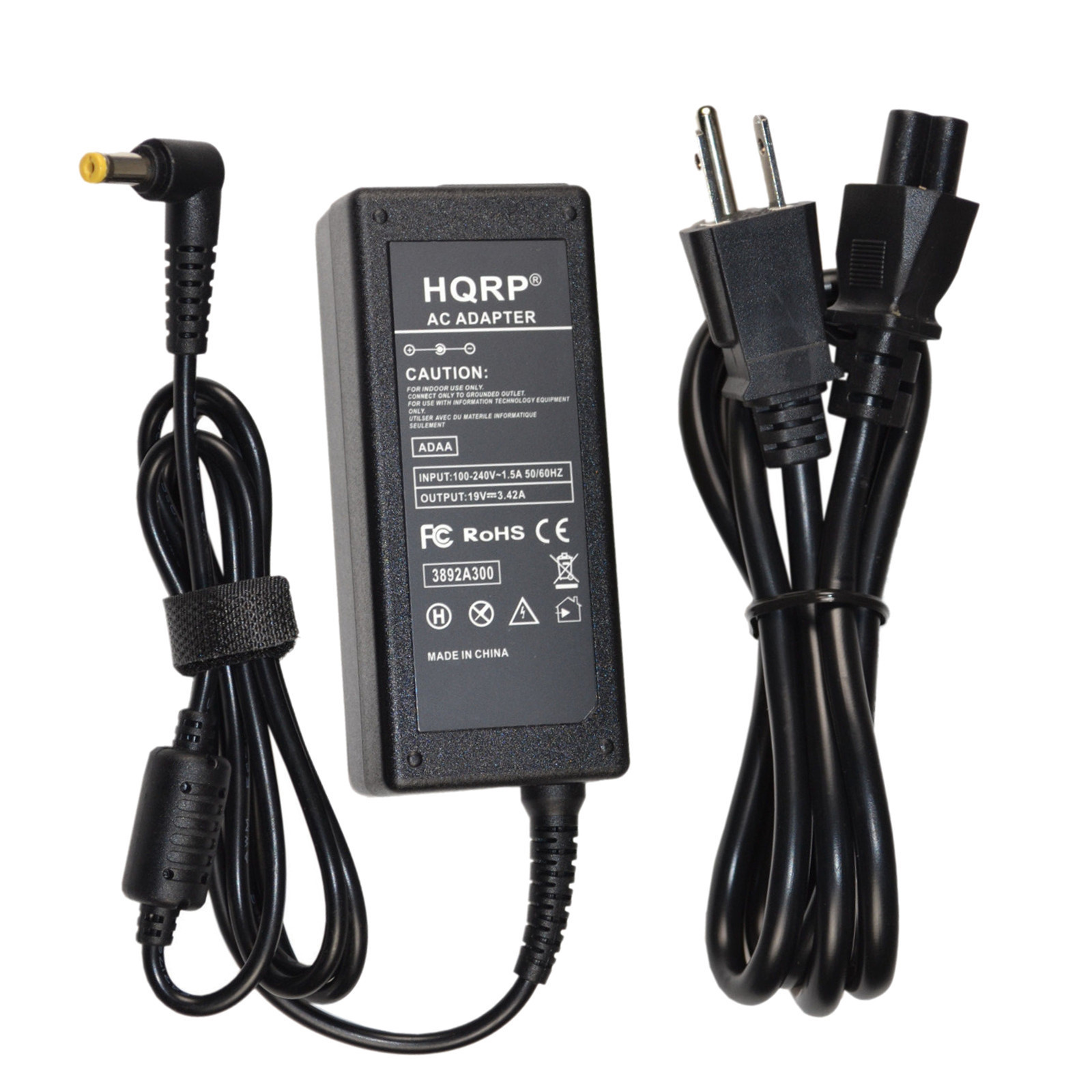 HQRP AC Adapter for Acer Aspire E1-521-0851 E1-531-2438 E1-531-2621 E1-531-2644
