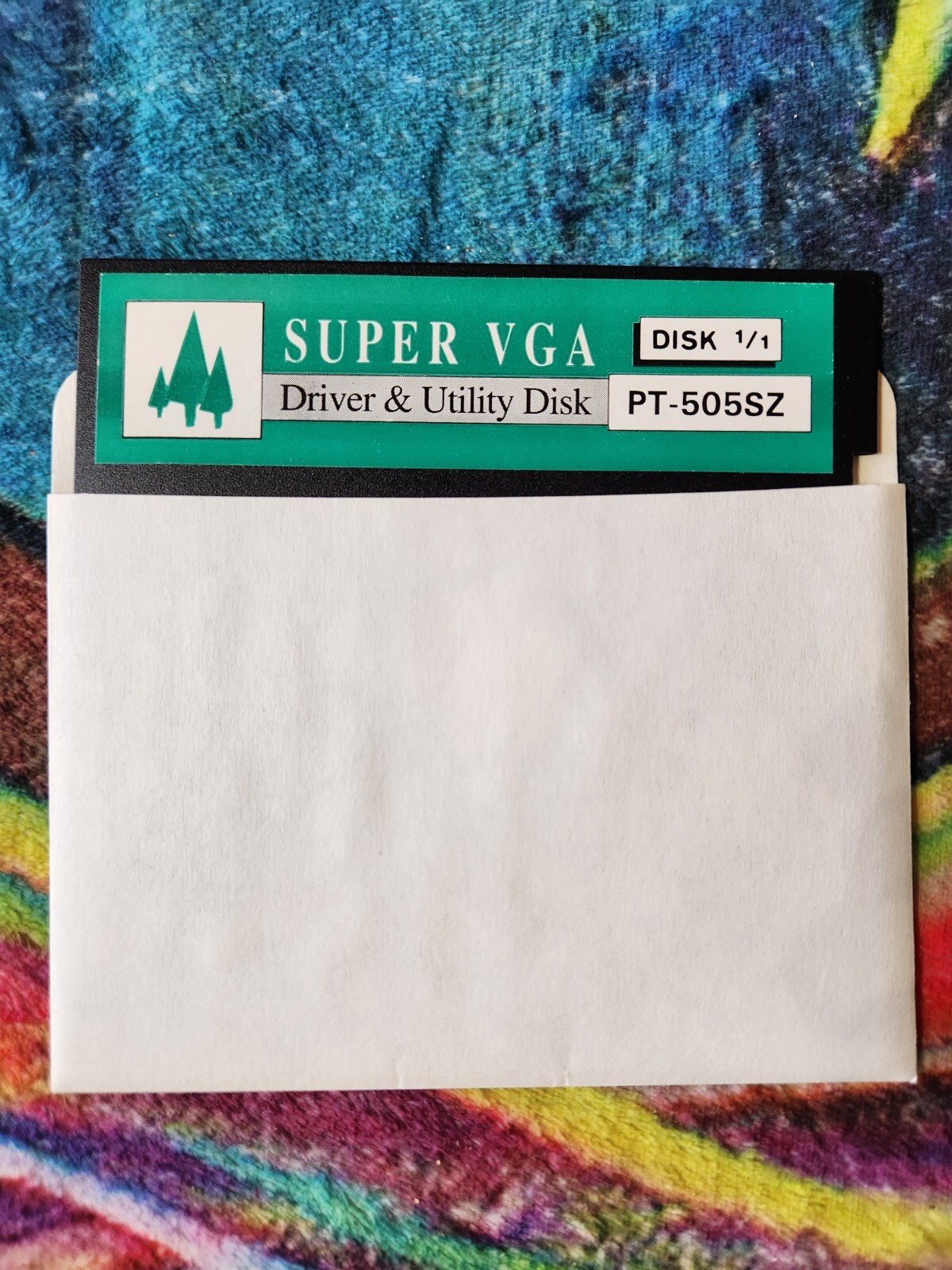 SUPER VGA - Driver & Utility Disk 1/1 - PT-505SZ | 5.25" Vintage Floppy