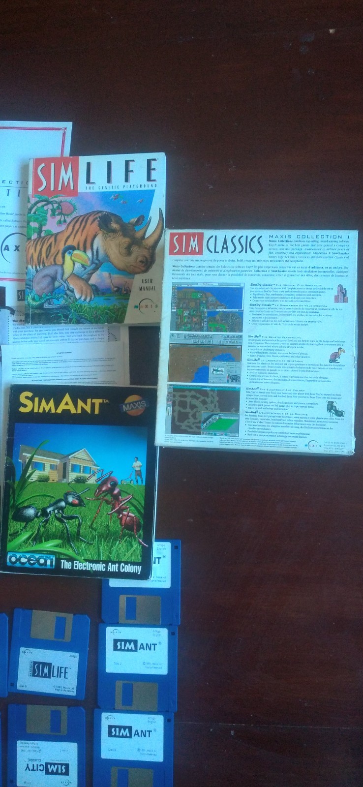 SIM Classics Maxis Collections Limited Edition - Commodore Amiga - partial