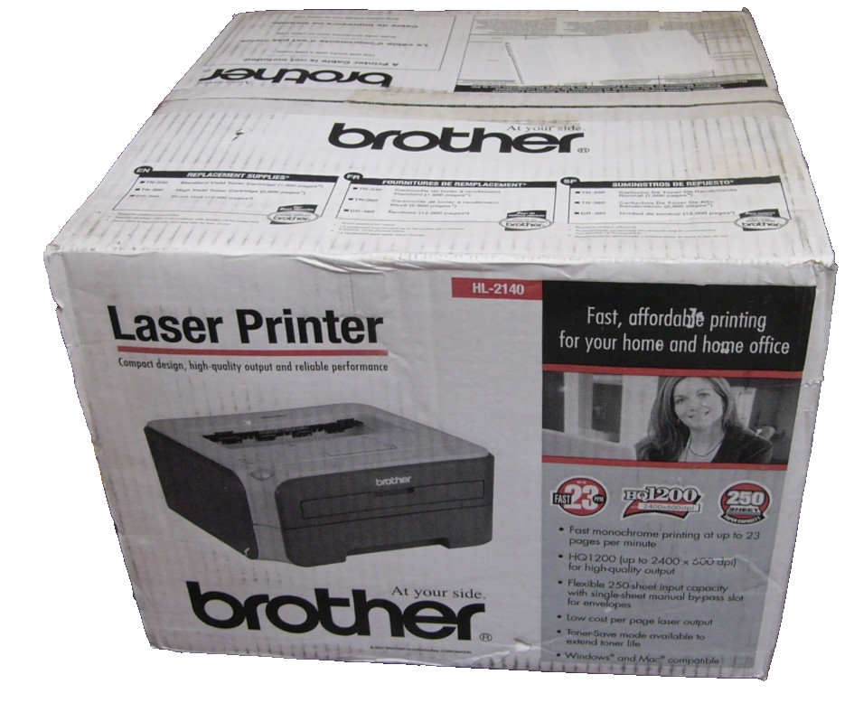 Brother HL-2140 Compact Monochrome Laser Printer NIB New In Box 23ppm FREE S&H