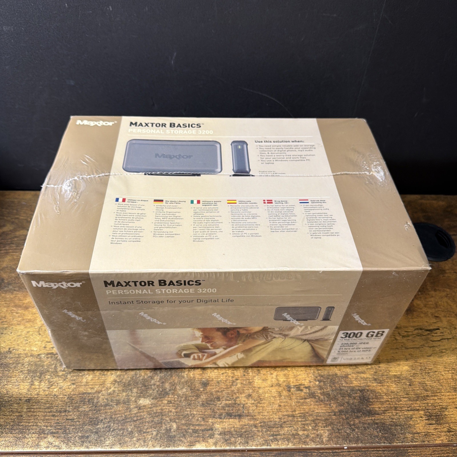 Maxtor Basics 320GB Personal Storage 3200 16MB Cache/7200 RPM USB 2.0 New Sealed