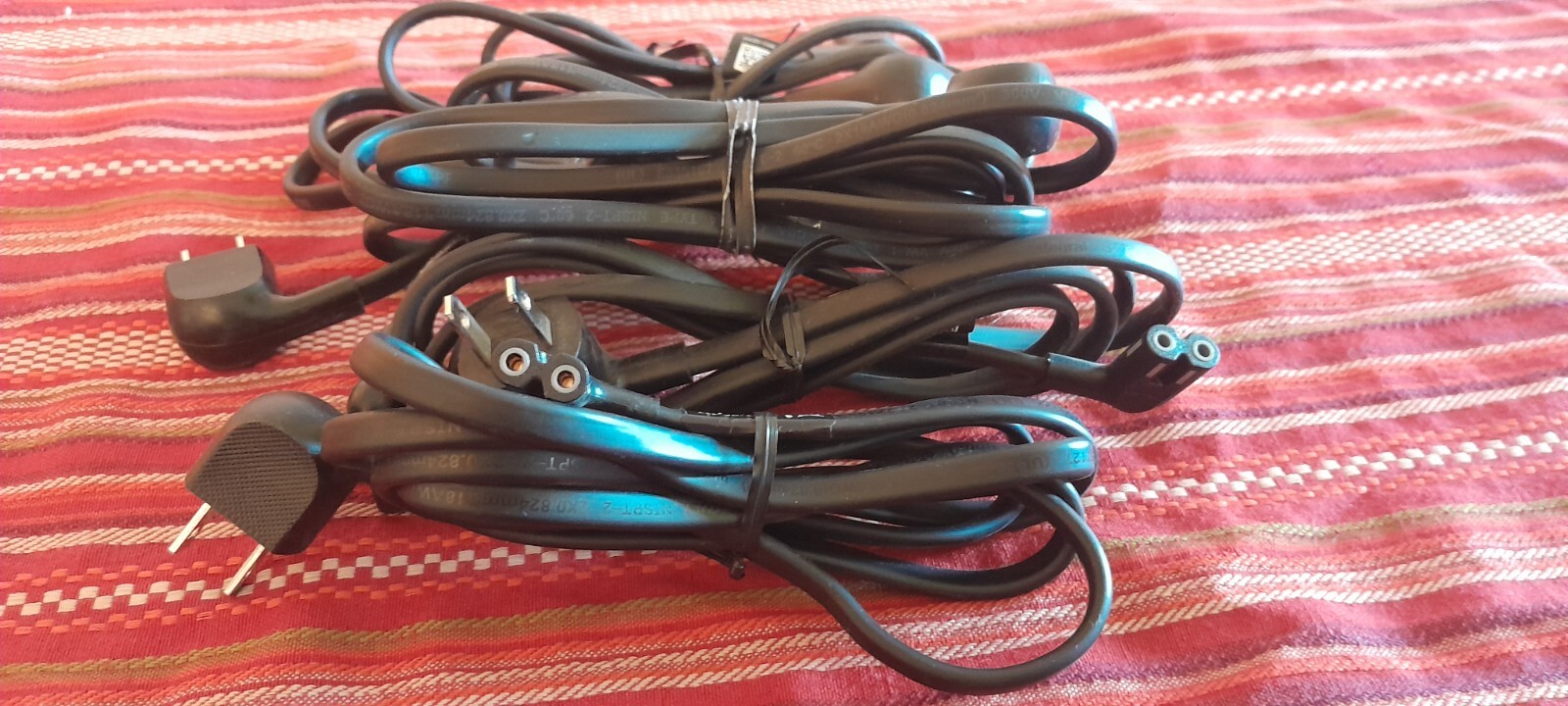 Samsung Tv Power cords 3903-001117 5 lot Figure 8 2 prong right angle SHIP FAST