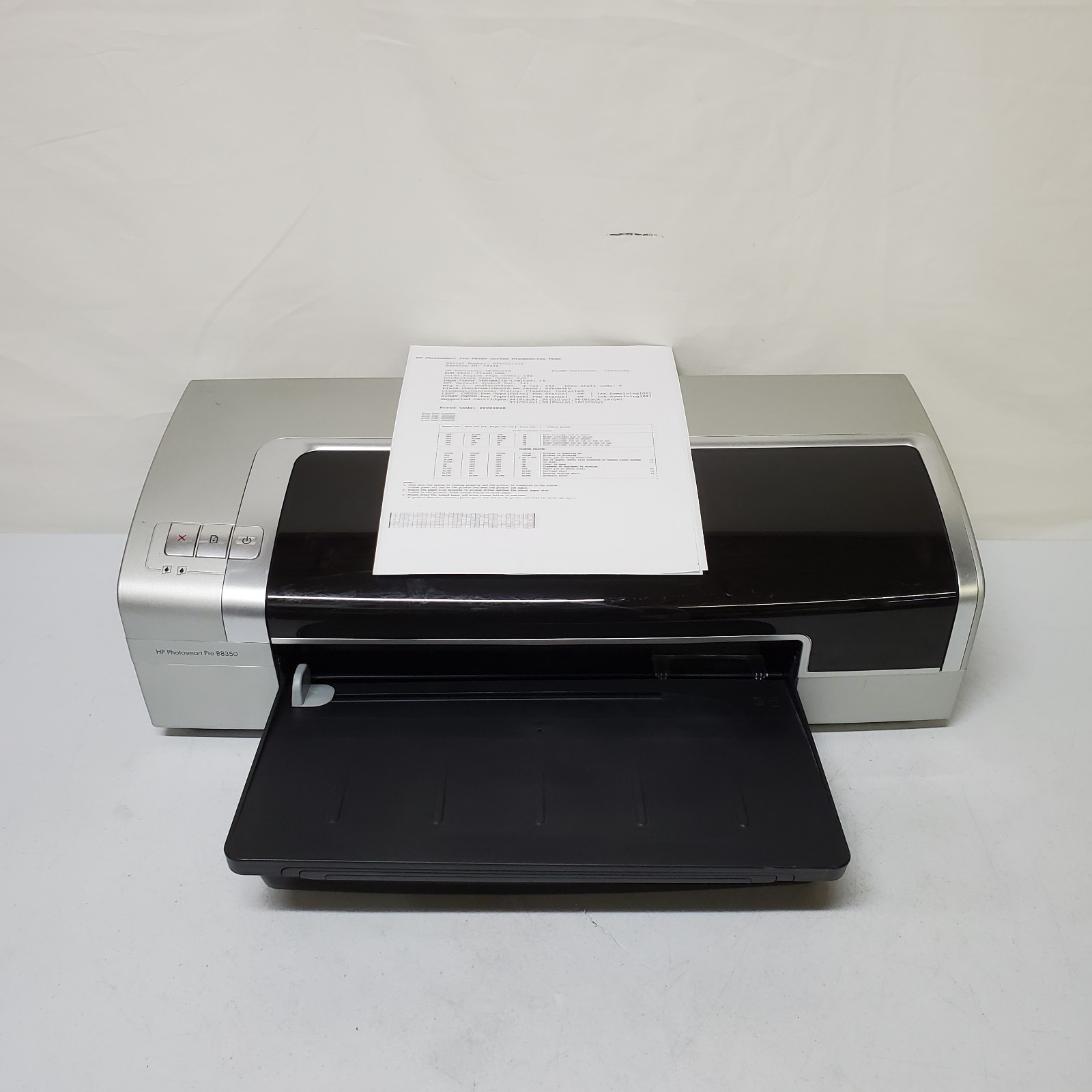 HP Photosmart Pro B8350 Color Inkjet Printer NO INK 500 Pgs 11x17 Wide Format