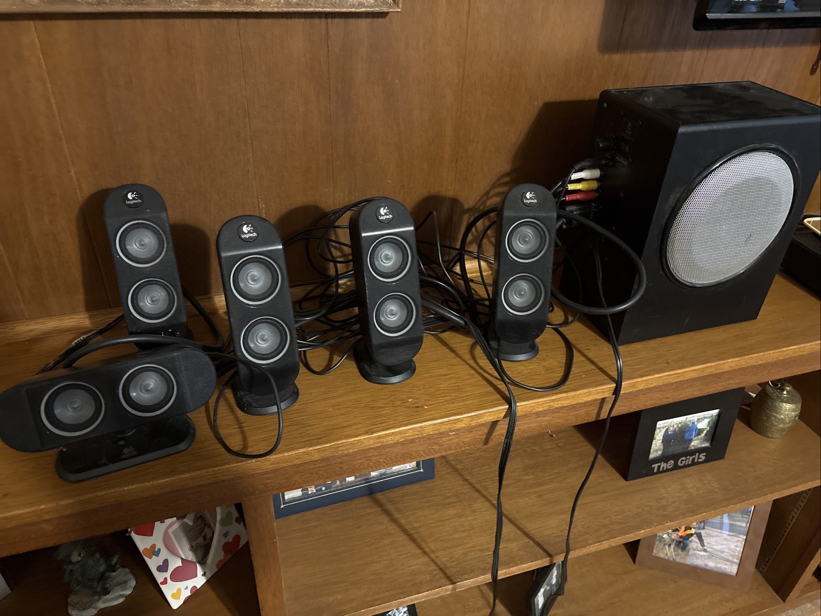 Logitech X-530 5.1 Wired Surround Speaker System w/ Subwoofer, Black