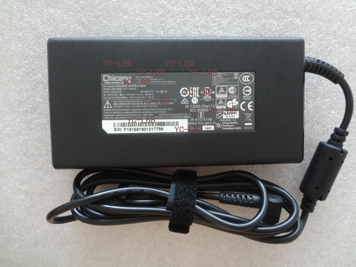 OEM A17-180P4A 19.5V 9.23A 180W For MSI GS65 Stealth 9SE-478US MS-16Q4 Original