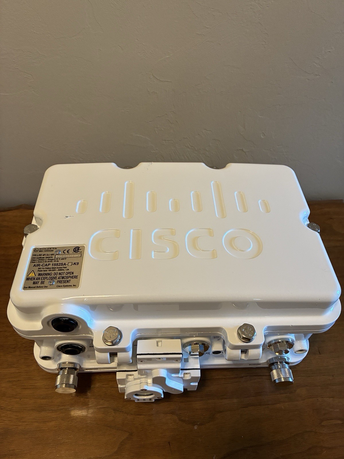 AIR-CAP1552SA-B-K9 - CISCO AIRONET 1552S ACCESS POINT, OUTDOOR, EXTERNAL ANT.