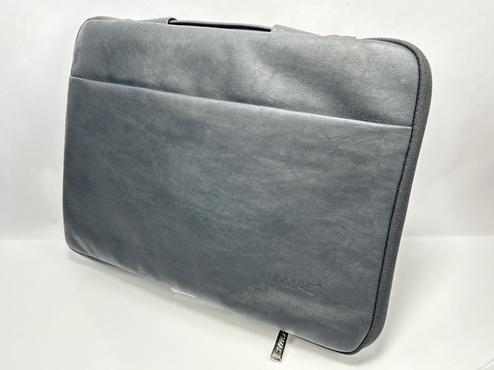 Kinmac 360° Protective Laptop Sleeve 13-13.3in w/ Handle Black PU