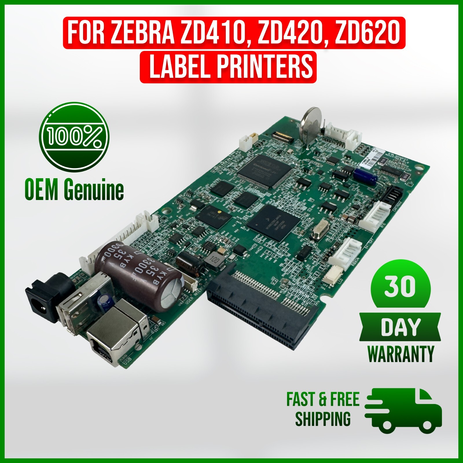 GENUINE🔷Zebra P1089935-05 Motherboard for ZD410 ZD420 ZD620 Label Printers