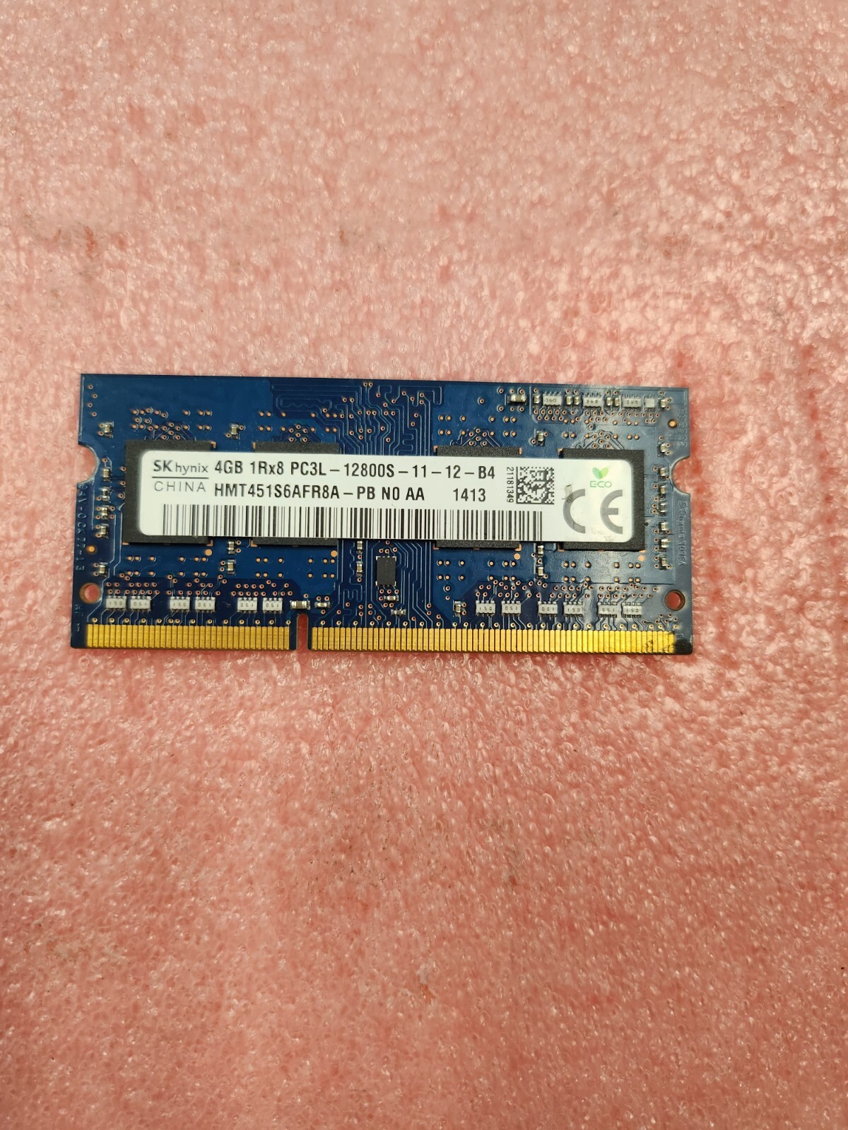 4GB 1Rx8 PC3L 12800S Laptop MEMORY HYNIX, MICRON, HP, CRUCIAL, KINGSTON