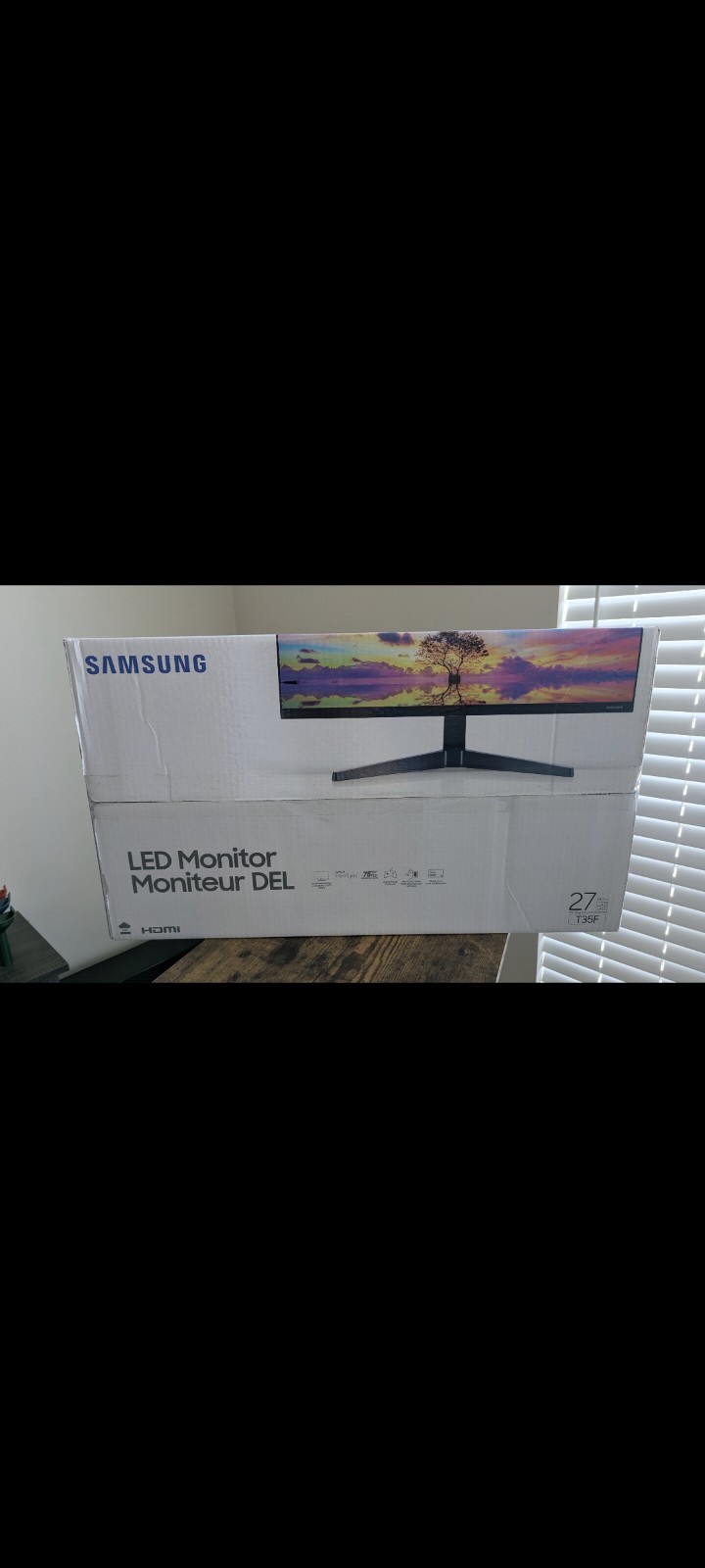 Samsung T35F 27" LED Monitor 16:9 HDMI Black Samsung T35F Series Display