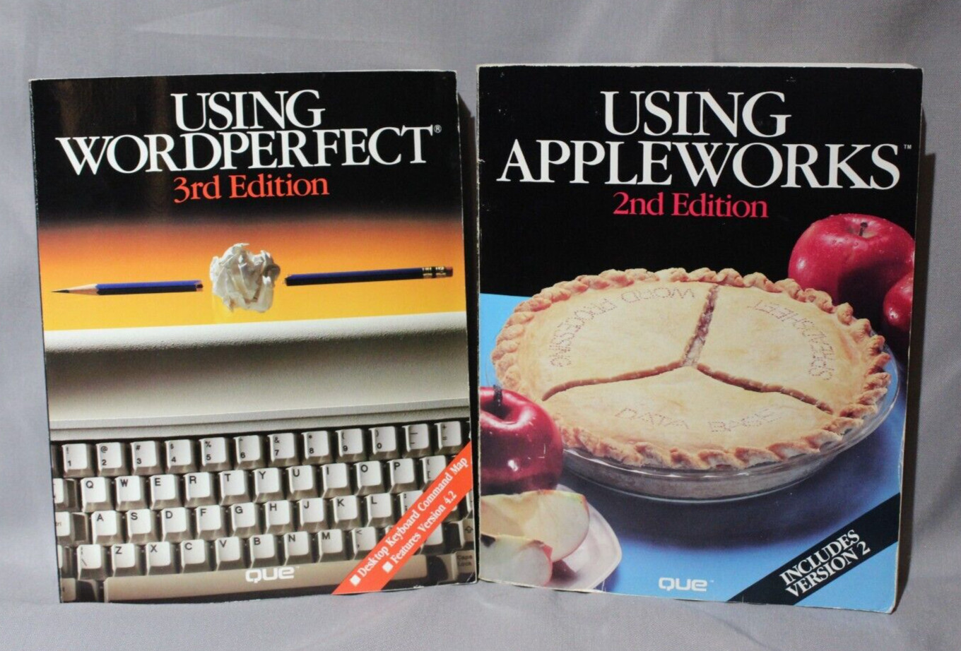 Apple Book ~ Using Appleworks 2nd Second Edition & Using Wordperfect 3rd Edition