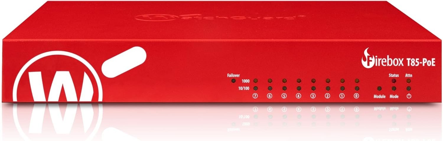 Trade Up WatchGuard Firebox T85-PoE 3YR Basic Security Suite (WGT85413-US) - New