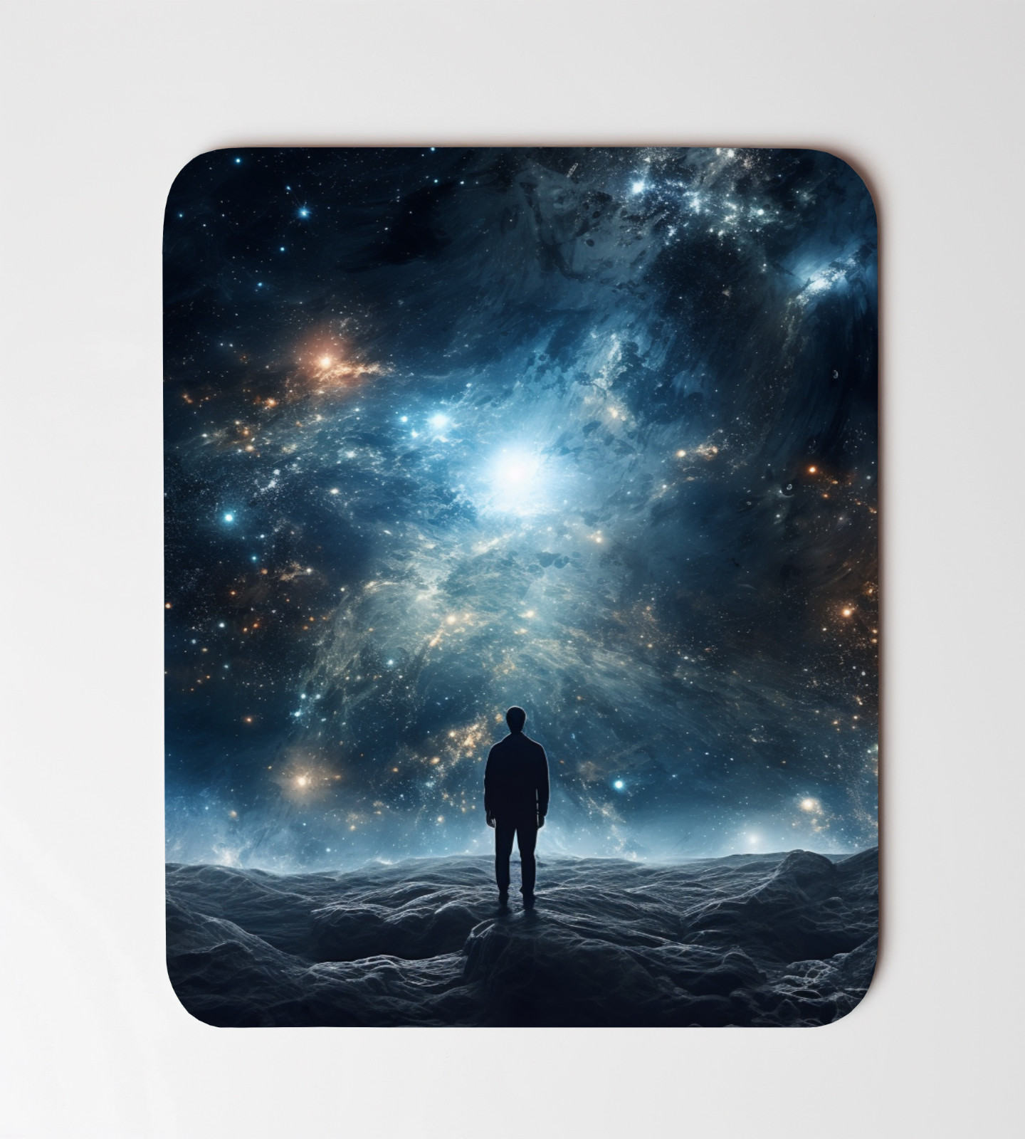 Starry Night Sky Stars Art Desk Mouse Pad 8"x9.5" Non Slip Rectangle Mousepad