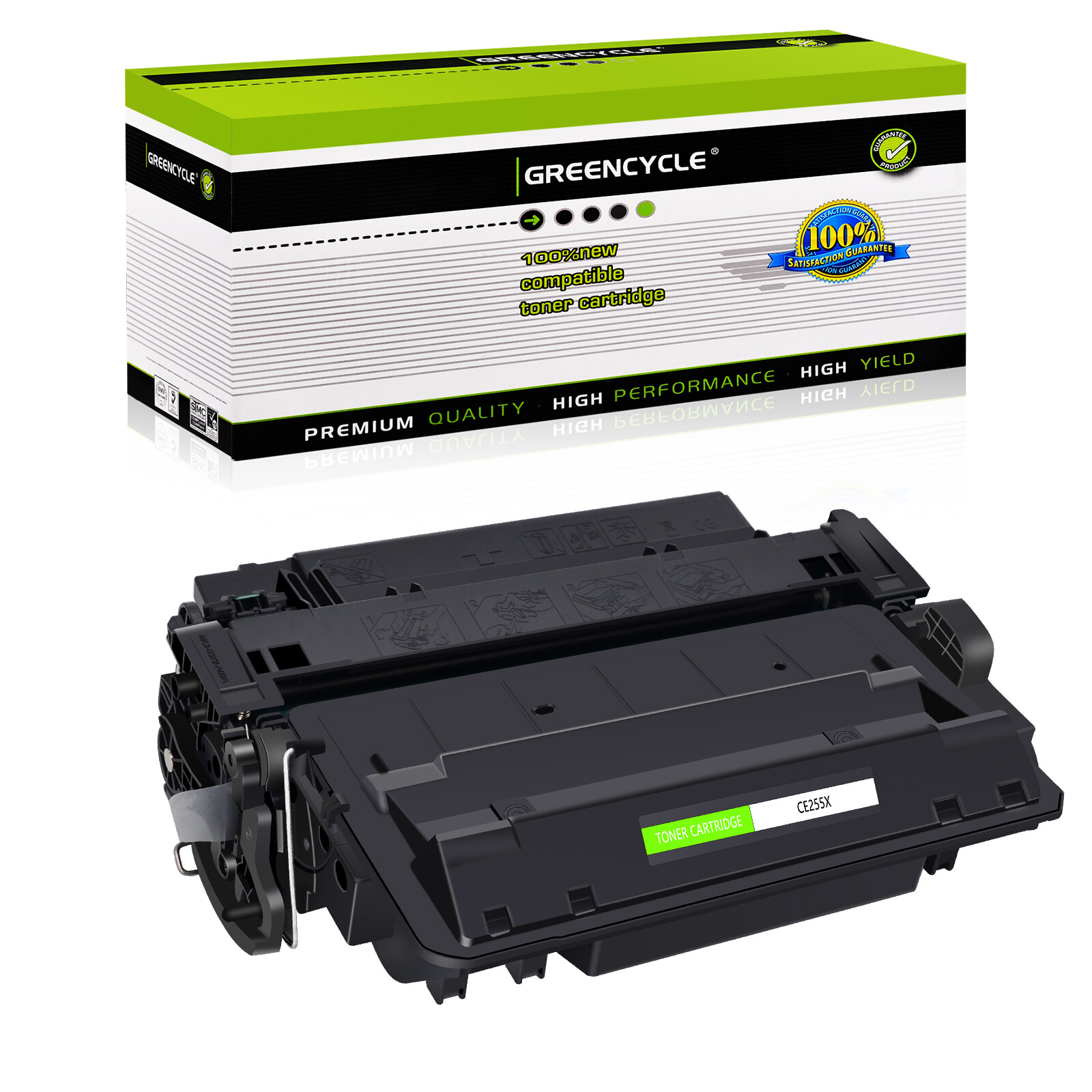 CE255X 55X HY Toner Cartridge Compatible with HP LaserJet P3015dn P3015x P3015n