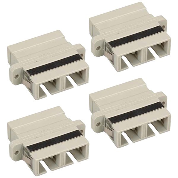 4 Pcs SC-SC Multimode Duplex Fiber Optic Optical Connector Adapter Coupler