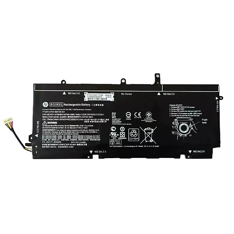 NEW Genuine BG06XL Battery For HP EliteBook Folio 1040 G3 804175-181 BG06045XL