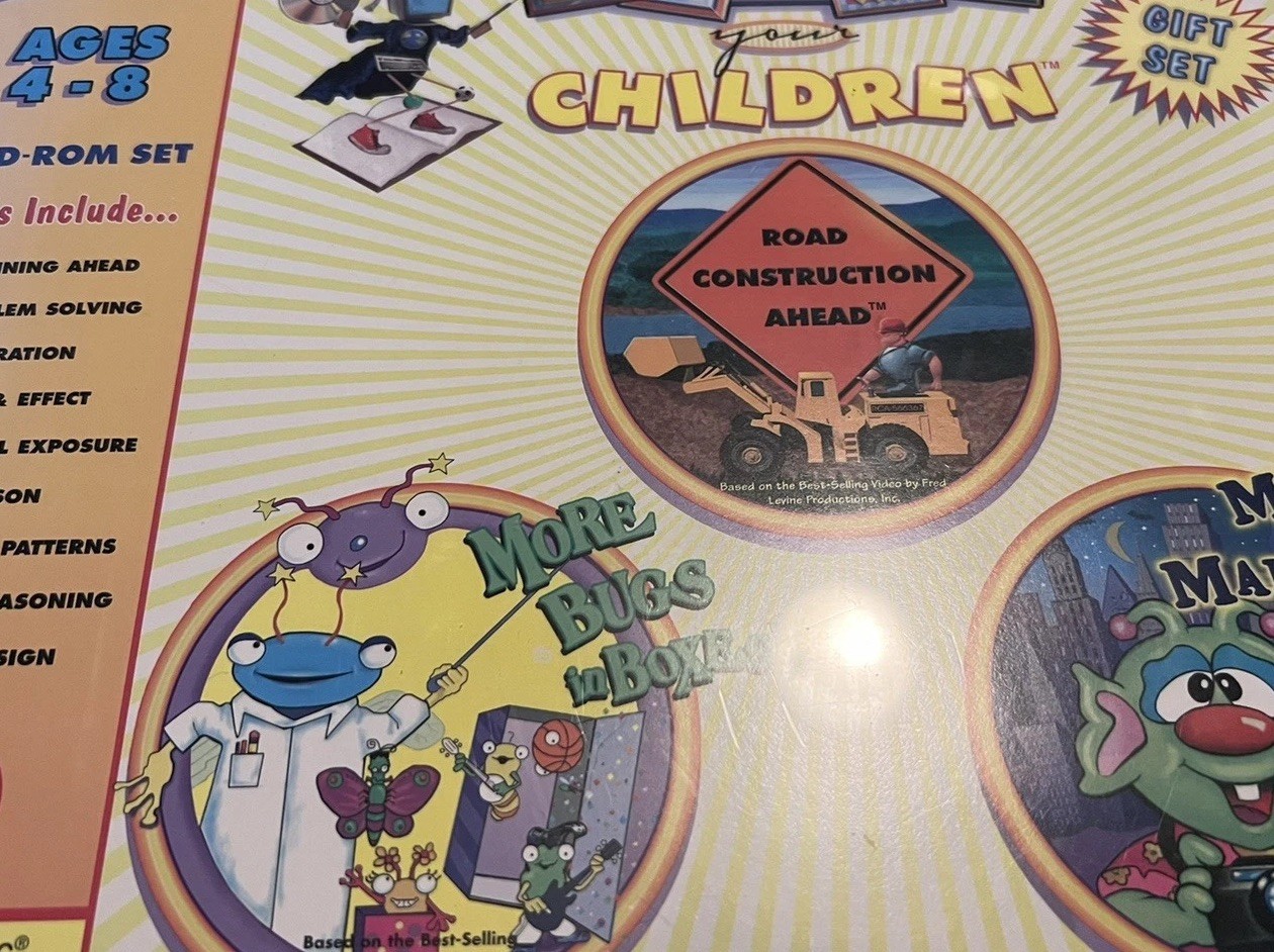 NIB “TEACH YOUR CHILDREN “ SOFTWARE SET SEALED WIN OR MAC AGES 4-8
