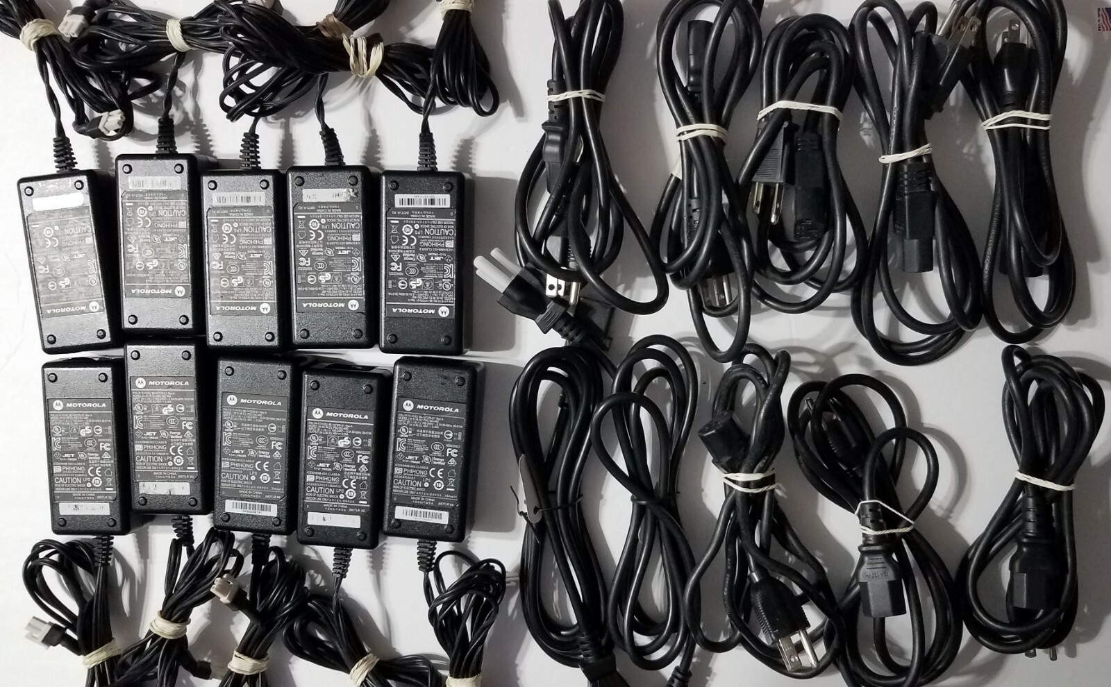 Lot of 10 Motorola Power Supply 100-240V / 50-60Hz / Output 48V Model PSC18U-480