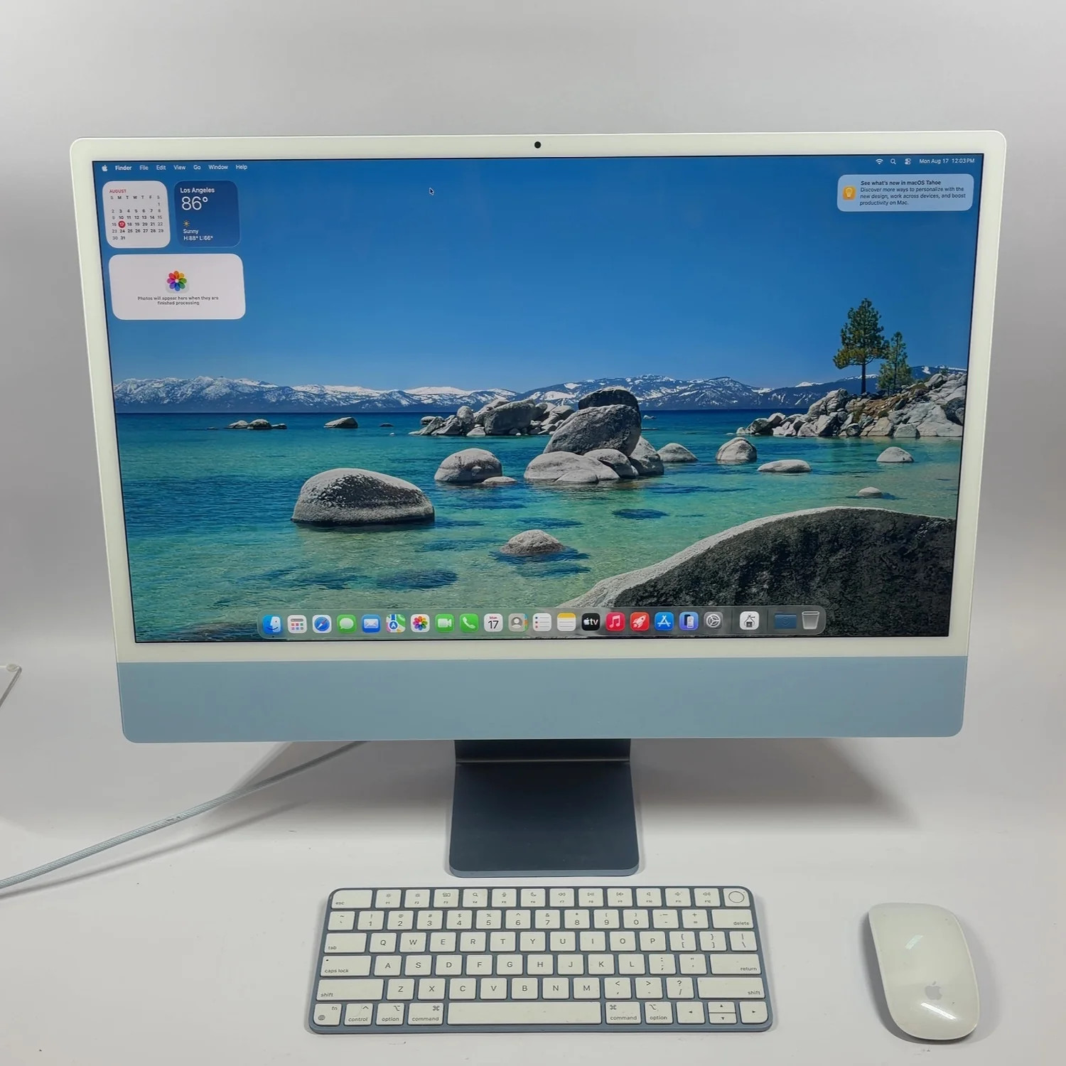 2021 Apple iMac 24" M1 8 Core 3.2GHz 16GB RAM 256GB SSD Blue Z12W000NRLL/A