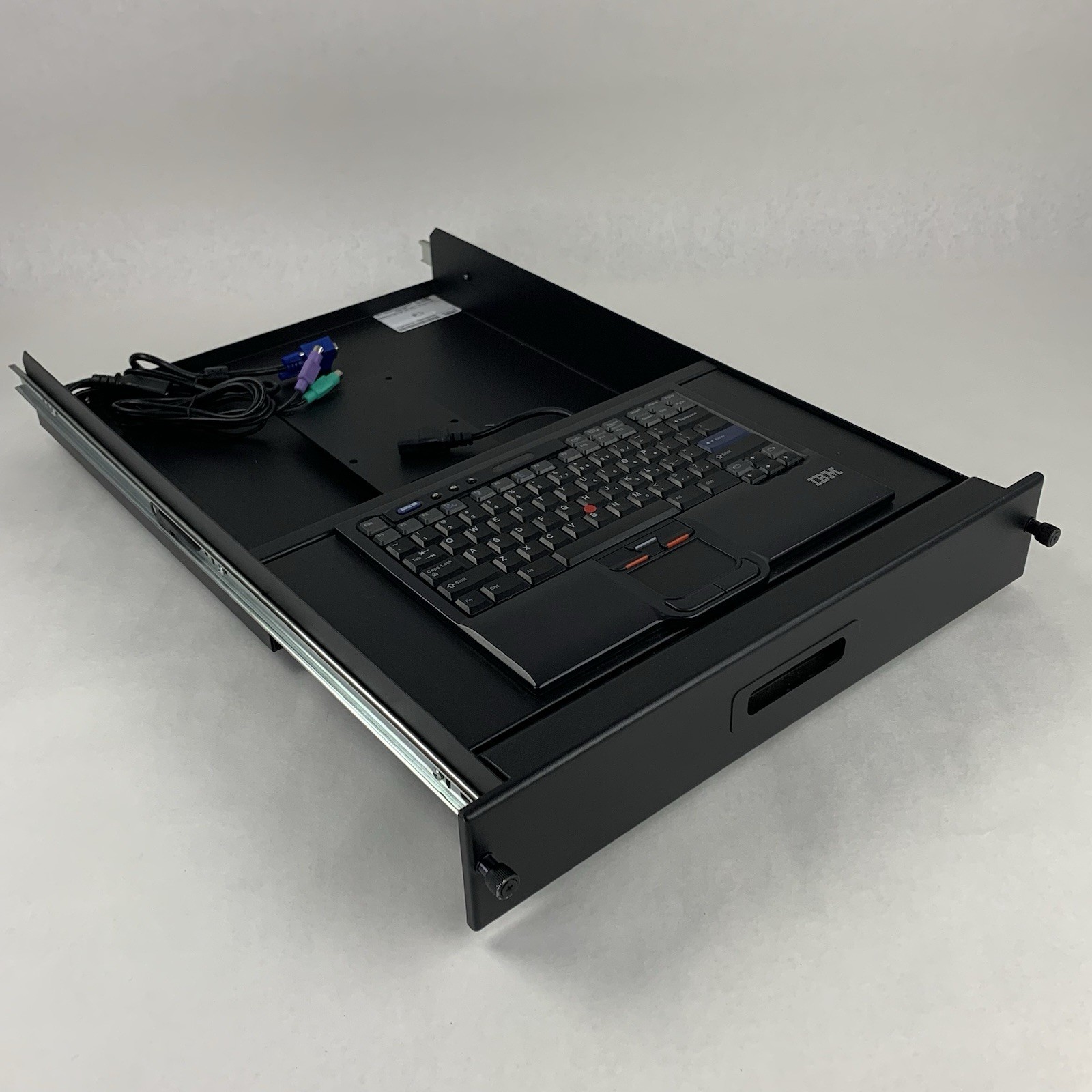 IBM 1723-2UX 2U 15" IBM SK-8840 KVM Console No Monitor W/ Rails Tested