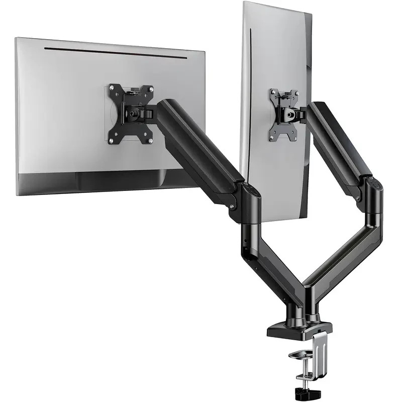 Dual Monitor Stand for 13-32 Inch Screens LCD Monitor Desk Mount - Black